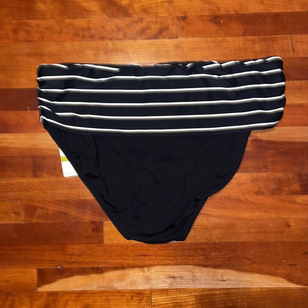 Beach House Kim Roll Over Bikini Bottoms in Black SZ 14 NWT - Picture 2 of 4